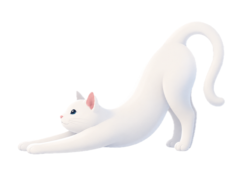 Cat mascot for Stretch